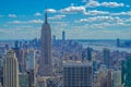 View from Rockefeller Center Top of the Rock Empire State Building Royalty Free Stock Photo