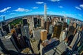 The view from the Rockefeller Center Top of the Rock Royalty Free Stock Photo