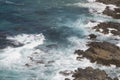 View Rocks against waves of Coast Great Ocean Road Victoria Australia nice