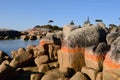 A view of rocks in the Bay of Fires