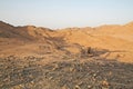 View of the rocky desert of Sharm el Sheik Royalty Free Stock Photo