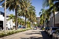 View of Rodeo Drive in Los Angeles Royalty Free Stock Photo