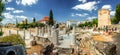 Panoramic view of The Roman Agora in Athens, Greece