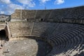 View at the roman amphitheater of Jerash in Jordan Royalty Free Stock Photo