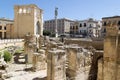 View of Roman Amphitheatre in Lecce, Italy Royalty Free Stock Photo