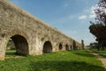 View of a Roman aqueduct in Rome