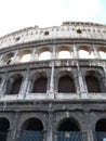 View of the Roman Colosseum outside. August 2012