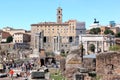 View at the Roman Forum in Rome, Italy Royalty Free Stock Photo