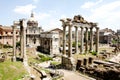 View of Roman Forum ruins Royalty Free Stock Photo