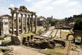 View of Roman Forum ruins Royalty Free Stock Photo