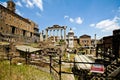 View of Roman Forum ruins Royalty Free Stock Photo