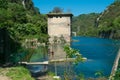 View of the Roman port of ancient Narnia (Narni), in Stifone, Umbria region Royalty Free Stock Photo