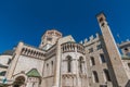 View of romanesque Trento Cathedral or Cathedral of San Vigilio in Trento, Trentino, Italy Royalty Free Stock Photo