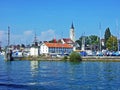 A view of the Romanshorn settlement from Lake Constance Bodensee