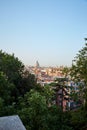 Rome from the observation deck Terrazza del Pincio Royalty Free Stock Photo