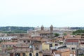 View of rome city from height beautiful city scape of rome city center