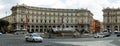 View of Rome city Piazza della Reppublica on June 1, 2014 Royalty Free Stock Photo