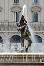 View of Rome city Piazza della Reppublica on June 1, 2014