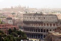 View on Rome with Colosseum Royalty Free Stock Photo