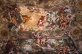 Ceiling fresco in Palazzo Barberini, Rome, Italy Royalty Free Stock Photo