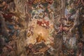 Ceiling fresco in Palazzo Barberini, Rome, Italy Royalty Free Stock Photo