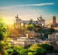 Vittoriano in Rome Royalty Free Stock Photo