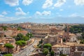 View of Rome from the Palazzo Vittoriano Royalty Free Stock Photo