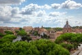 View of Rome from the Palazzo Vittoriano Royalty Free Stock Photo