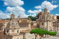 View of Rome from the Palazzo Vittoriano Royalty Free Stock Photo