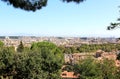 View at Rome from the Passeggiata di Gianicolo, Lazio Royalty Free Stock Photo