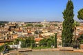 View of Rome from the Pincio Hill, Rome, Italy Royalty Free Stock Photo