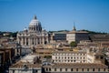 View of Rome and of Saint Peter Basilica, Italy