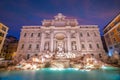 View of Rome Trevi Fountain Fontana di Trevi in Rome, Italy