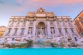 View of Rome Trevi Fountain Fontana di Trevi in Rome, Italy Royalty Free Stock Photo