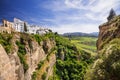 View of Ronda village, one of the famous white villages Pueblos Blancos of Andalucia, Spain