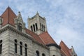 Historic Courthouse building, Parkersburg, WV, top bell tower Royalty Free Stock Photo