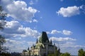 View of the roof of the building in the historical part of Kyiv Royalty Free Stock Photo