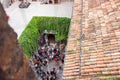 View from the roof of the courtyard of the Juliet House on Via Cappello in the old part of Verona  city in Italy Royalty Free Stock Photo