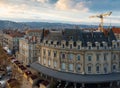 View on roof of houses in Valence in France