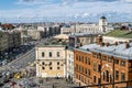 The view from the roof on Ligovsky Prospekt and Moskovsky train