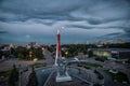 A view from a roof of Space pavilion on of VDNKh