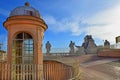 View on the roof of St. Peter`s Cathedral, Rome Royalty Free Stock Photo