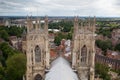 View from the roof York Minster Cathedral, Great Britain Royalty Free Stock Photo