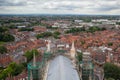 View from the roof York Minster Cathedral, Great Britain Royalty Free Stock Photo