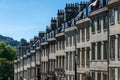 View of the roofline along Milsom Street south west side, Bath, England Royalty Free Stock Photo