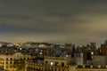 View of the roofs of Barcelona at night - 2 Royalty Free Stock Photo