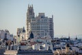 View of the roofs of the city of Madrid from the terrace of the CÃÂ­culo de Bellas Artes