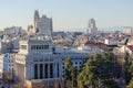 View of the roofs of the city of Madrid from the terrace of the CÃÂ­culo de Bellas Artes. Spain