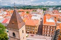 View on roofs in Kosice from St. Elisabeth cathedral