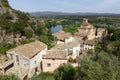 View of the roofs of the village of Miravet in the province of Tarragona. Catalonia, Spain Royalty Free Stock Photo